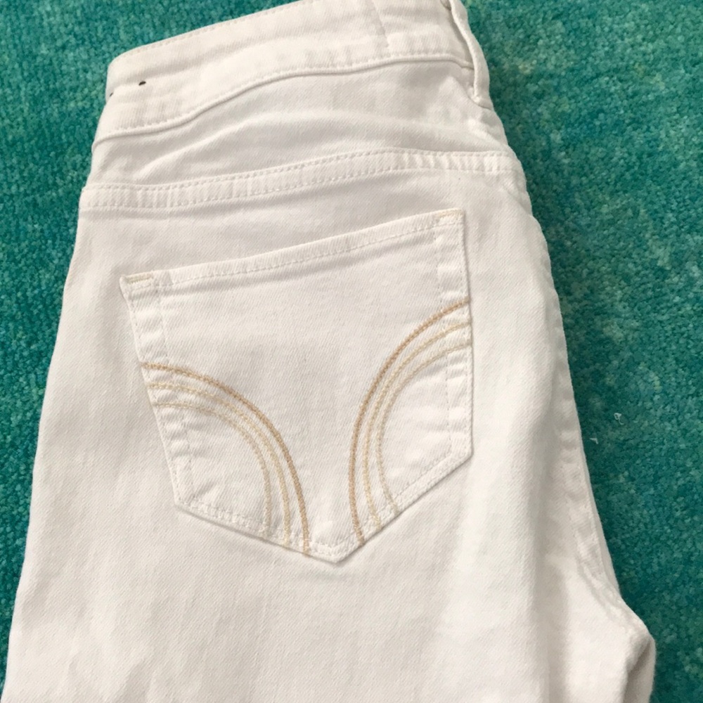 Hollister white jeans
